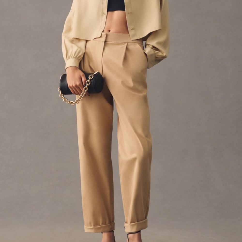 Anthropologie Exquise Rolled-Hem Chinos